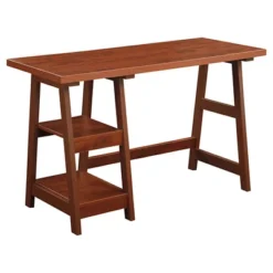 Designs2Go Trestle Desk With Shelves - Breighton Home -Homcom Store GUEST e9cc924e 4291 4243 ac31 220955c22f8e