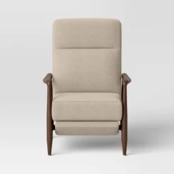 Dusk Mid-Century Wooden Arm Recliner - Threshold™ 9 Dusk Mid-Century Wooden Arm Recliner - Threshold™ -Homcom Store GUEST ea45fcc0 2c4c 43d3 b29d 29c39e899adb