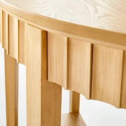 Thousand Oaks Wood Scalloped Demilune Console Table - Threshold™ Designed With Studio McGee 7 Thousand Oaks Wood Scalloped Demilune Console Table - Threshold™ Designed With Studio McGee -Homcom Store GUEST eb35aaa8 f7c8 4881 b5d1 f85e53b2ca90