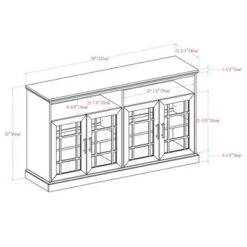 Transitional 4 Door Windowpane TV Stand For TVs Up To 65" - Saracina Home 18 Transitional 4 Door Windowpane TV Stand For TVs Up To 65" - Saracina Home -Homcom Store GUEST ed2005eb 89f7 433b a81a f537715559df