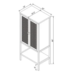 66" East Bluff Woven Cabinet Black - Threshold™ Designed With Studio McGee -Homcom Store GUEST f0f96919 4336 4aac bf37 3083b43583f1