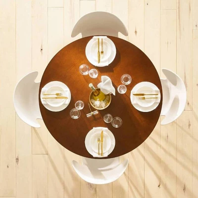 44" Maston Dining Table Round Hazelnut - Threshold™ 6 44" Maston Dining Table Round Hazelnut - Threshold™ - Image 6