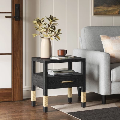 Corded Wood Accent Table - Threshold™ 1 Corded Wood Accent Table - Threshold™