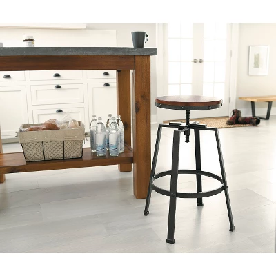 Lewiston Adjustable Swivel Barstool - Threshold 2 Lewiston Adjustable Swivel Barstool - Threshold - Image 2