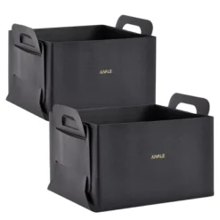 Juvale 2 Pack Faux Leather Foldable Storage Bins With Handles, Collapsible Baskets For Home Organization, Black, 10 X 6.5 In 15 Juvale 2 Pack Faux Leather Foldable Storage Bins With Handles, Collapsible Baskets For Home Organization, Black, 10 X 6.5 In -Homcom Store GUEST f29c8ff6 3821 4a15 8b22 057659cf924e
