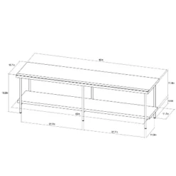Wood And Metal TV Stand For TVs Up To 60" - Room Essentials™ 9 Wood And Metal TV Stand For TVs Up To 60" - Room Essentials™ -Homcom Store GUEST f2ab031b ee97 4ed0 a48d 1bc0bae2773f