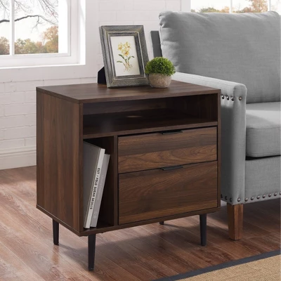 Rockwell Modern Storage Nightstand - Saracina Home 1 Rockwell Modern Storage Nightstand - Saracina Home