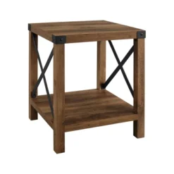Sophie Rustic Industrial X Frame Side Table - Saracina Home -Homcom Store GUEST f915e628 130c 4cb9 b6c1 9e1deeb835fb
