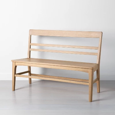 Wood Ladder Back Bench - Hearth & Hand™ With Magnolia 8 Wood Ladder Back Bench - Hearth & Hand™ With Magnolia - Image 8