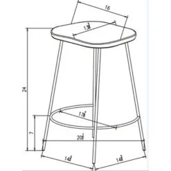 Metal Base Counter Height Barstools With Wood Seat Brown - Threshold™ Designed With Studio McGee 9 Metal Base Counter Height Barstools With Wood Seat Brown - Threshold™ Designed With Studio McGee -Homcom Store GUEST fc6ba567 7d0a 4f6c a2d1 6fb42b1cfa64