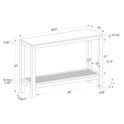 Console Table With Woven Rattan Shelf Black - Threshold™ Designed With Studio McGee 21 Console Table With Woven Rattan Shelf Black - Threshold™ Designed With Studio McGee -Homcom Store GUEST fd806213 5ef7 492e a065 be15b39cc53e