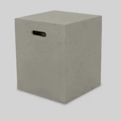 Oana 7pc Acacia V-Shaped Sectional Sofa Set With Fire Pit - Teak/Beige/Light Gray - Christopher Knight Home 7 Oana 7pc Acacia V-Shaped Sectional Sofa Set With Fire Pit - Teak/Beige/Light Gray - Christopher Knight Home -Homcom Store GUEST fdab14b8 39b4 47ad 8695 11b9e54f1b48