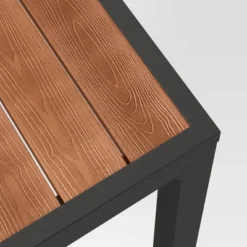 Bryant 6 Person Faux Wood Rectangle Patio Dining Table - Gray/Natural Wood - Threshold™ -Homcom Store GUEST fe0a4618 2959 4bc4 8d9a 99dfcf05fb48