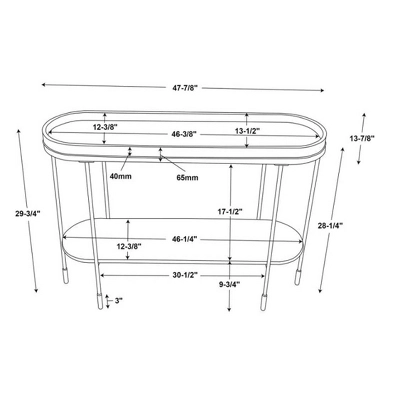 Wood & Metal Console Table - Black - Hearth & Hand™ With Magnolia 7 Wood & Metal Console Table - Black - Hearth & Hand™ With Magnolia - Image 7